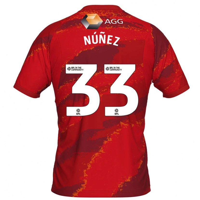 Danxen Herren Anthony Núñez #33 Trikot Rot Weiß Torwarttrikot 2025/26 Österreich