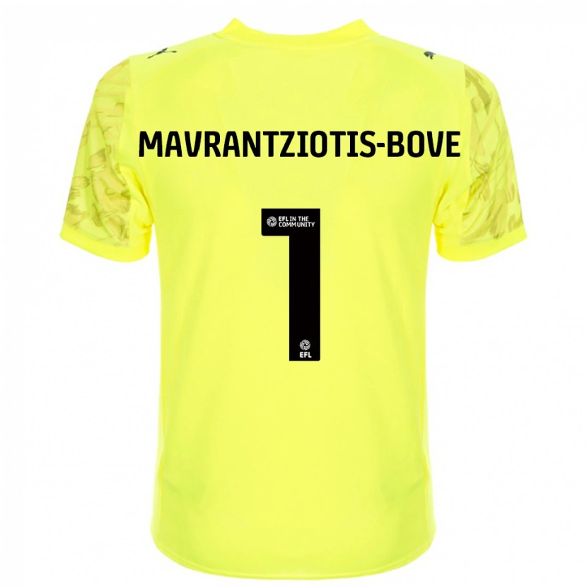 Danxen Herren Kane Mavrantziotis-Bove #1 Trikot Gelb Schwarz Torwarttrikot 2025/26 Österreich