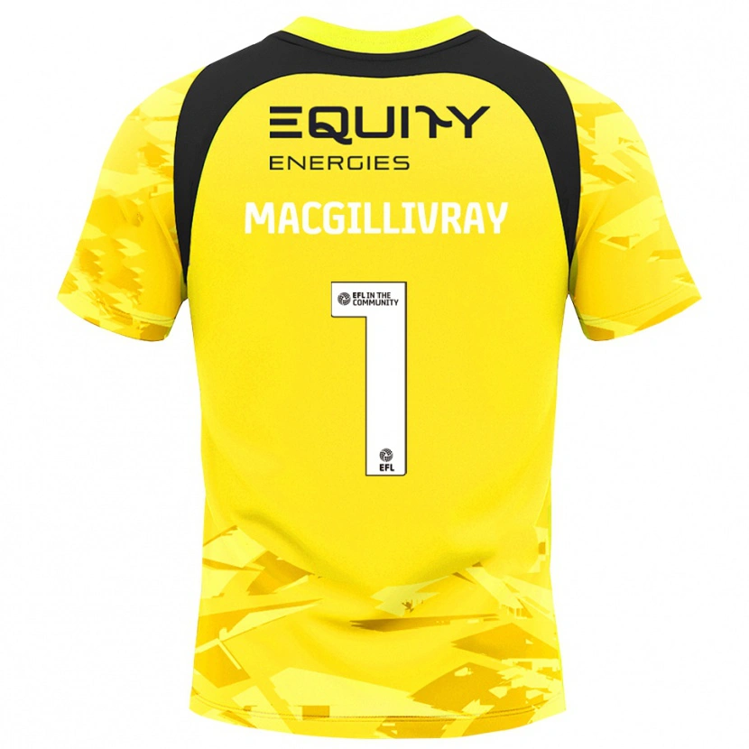 Danxen Herren Craig MacGillivray #1 Trikot Hellgelb Glack Torwarttrikot 2025/26 Österreich