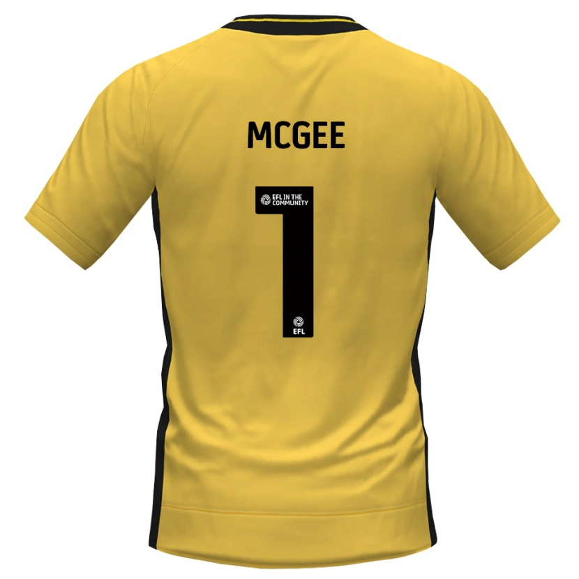Danxen Herren Luke McGee #1 Trikot Gelb Schwarz Torwarttrikot 2025/26 Österreich