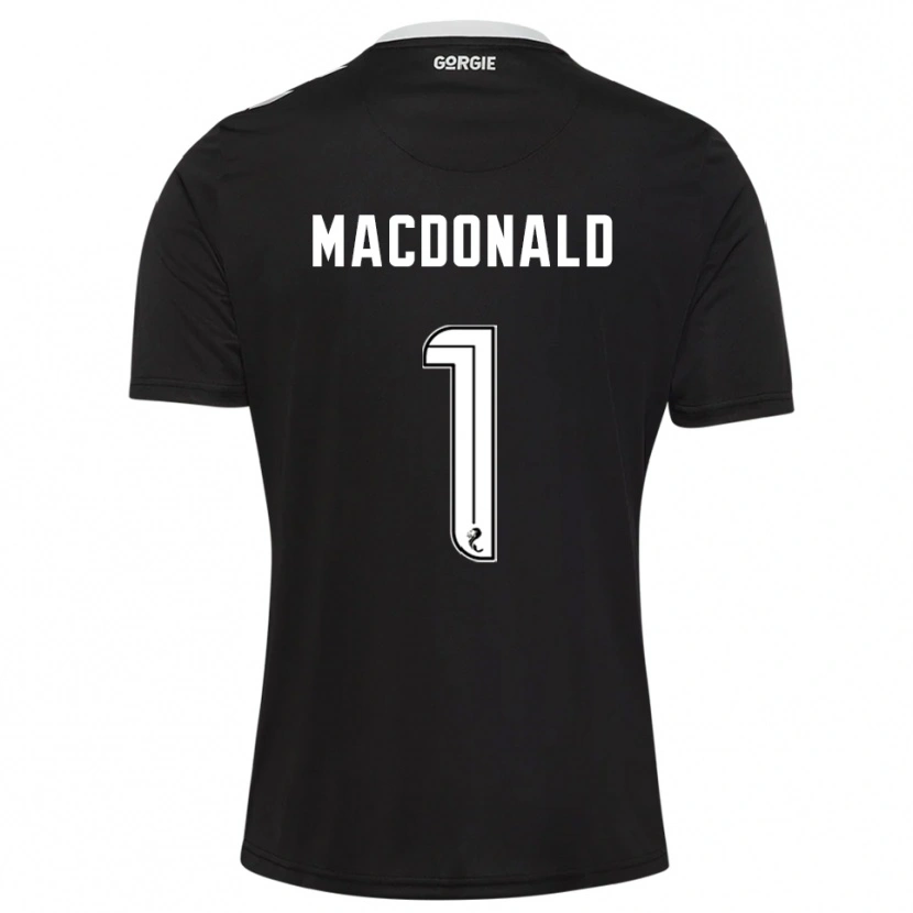 Danxen Herren Jamie MacDonald #1 Trikot Schwarz Bordeaux Torwarttrikot 2025/26 Österreich