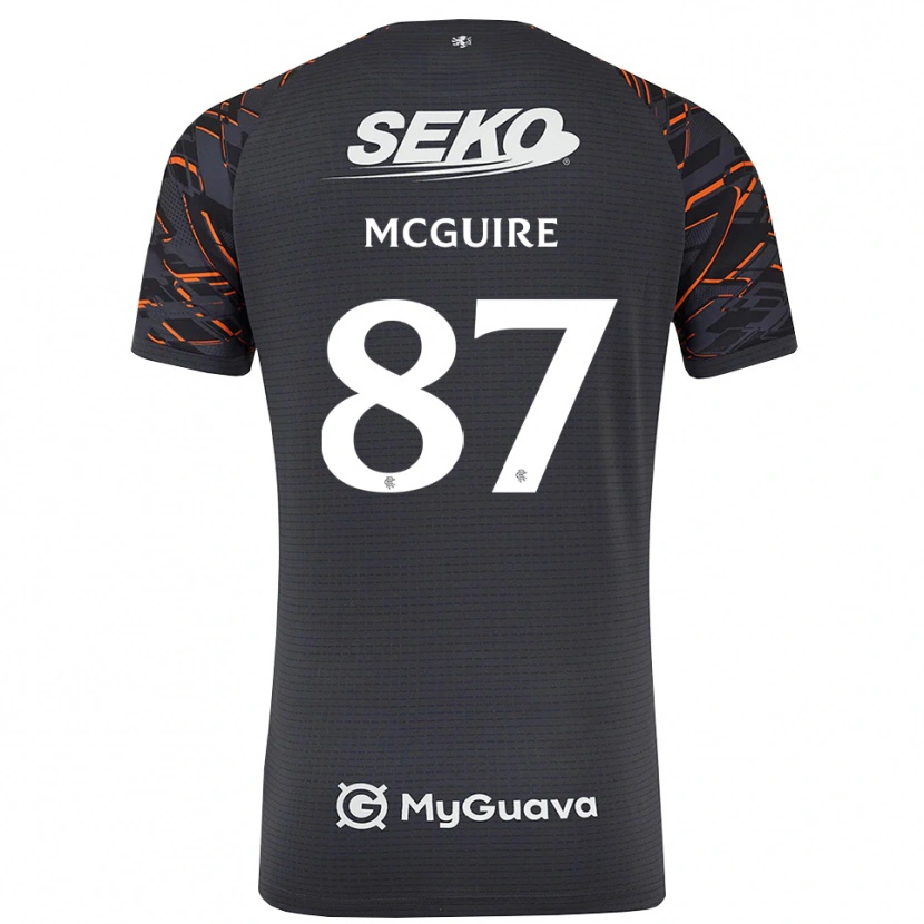 Danxen Herren Rydnn McGuire #87 Trikot Dunkelgrau Torwarttrikot 2025/26 Österreich