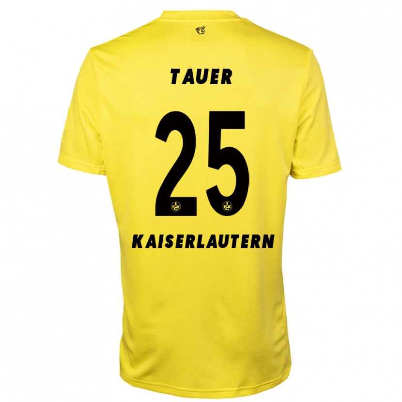 Danxen Herren Luca Tauer #25 Trikot Gelb Schwarz Torwarttrikot 2025/26 Österreich