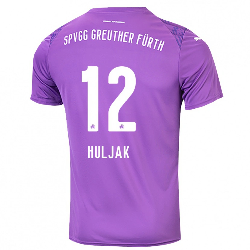Danxen Herren Dominik Huljak #12 Trikot Lila Weiß Torwarttrikot 2025/26 Österreich