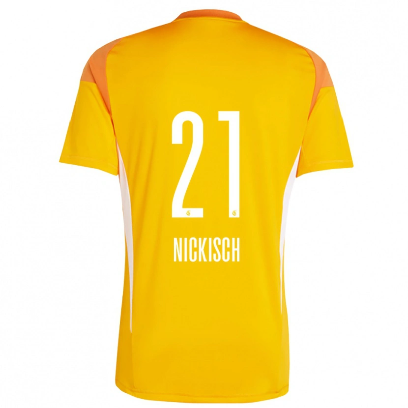 Danxen Herren Jonas Nickisch #21 Trikot Gelb Orange Torwarttrikot 2025/26 Österreich