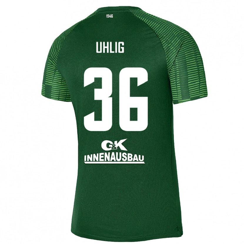 Danxen Herren Max Uhlig #36 Trikot Tiefgrün Schwarz Torwarttrikot 2025/26 Österreich
