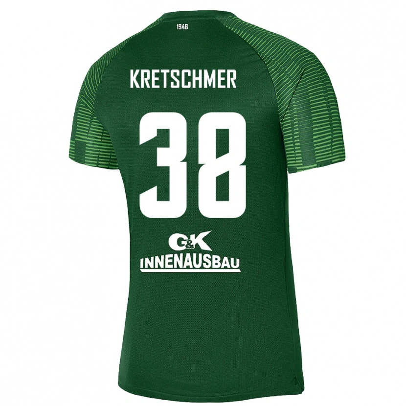 Danxen Herren Theo Kretschmer #38 Trikot Tiefgrün Schwarz Torwarttrikot 2025/26 Österreich