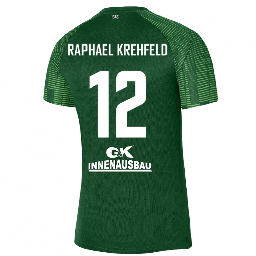 Danxen Herren Luca Raphael Krehfeld #12 Trikot Tiefgrün Schwarz Torwarttrikot 2025/26 Österreich