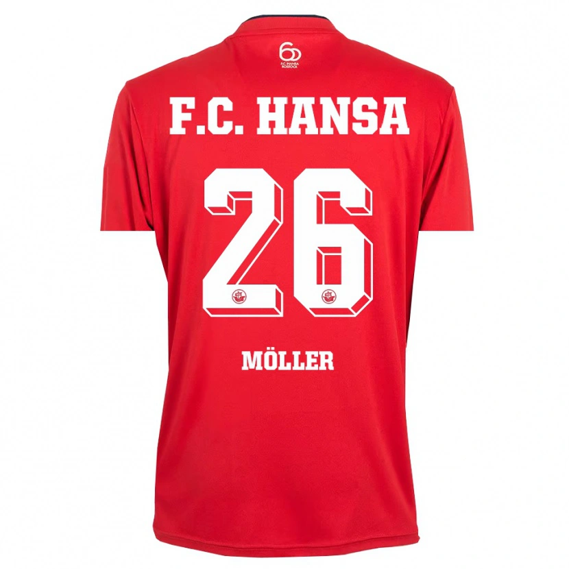Danxen Herren Andreas Möller #26 Trikot Rot Weiß Torwarttrikot 2025/26 Österreich
