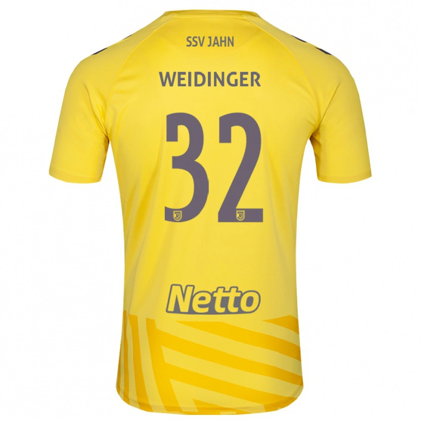 Danxen Herren Alexander Weidinger #32 Trikot Gelb Grau Torwarttrikot 2025/26 Österreich