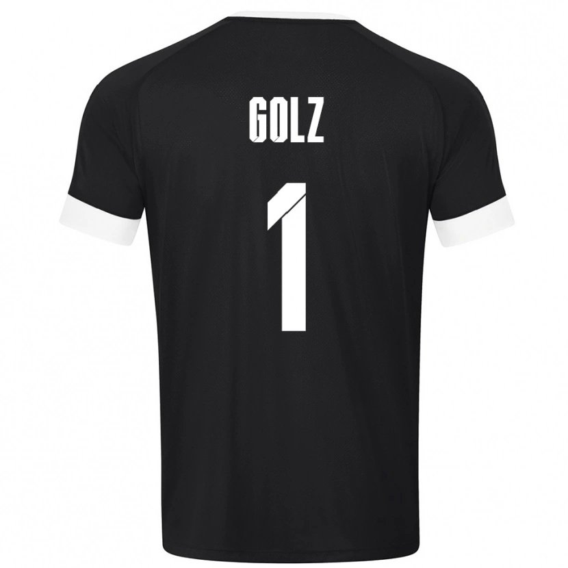 Danxen Herren Jakob Golz #1 Trikot Schwarz Weiß Torwarttrikot 2025/26 Österreich