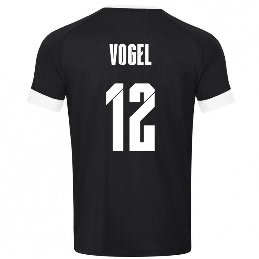 Danxen Herren Colin Vogel #12 Trikot Schwarz Weiß Torwarttrikot 2025/26 Österreich