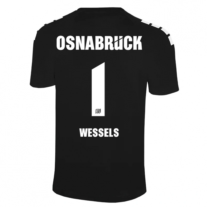 Danxen Herren Felix Wessels #1 Trikot Schwarz Weiß Torwarttrikot 2025/26 Österreich