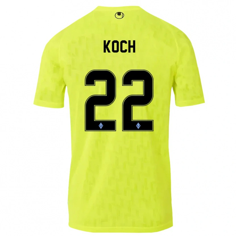 Danxen Herren Nico Koch #22 Trikot Gelb Schwarz Torwarttrikot 2025/26 Österreich