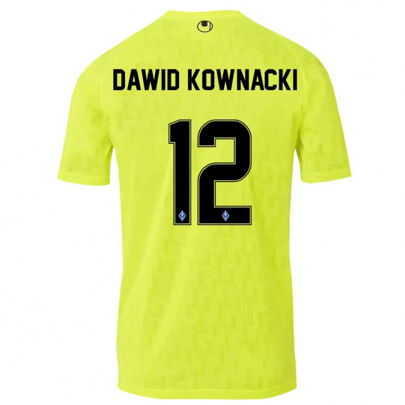 Danxen Herren Jakub Dawid Kownacki #12 Trikot Gelb Schwarz Torwarttrikot 2025/26 Österreich