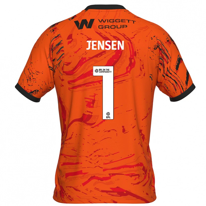 Danxen Herren Lukas Jensen #1 Trikot Orange Schwarz Torwarttrikot 2025/26 Österreich