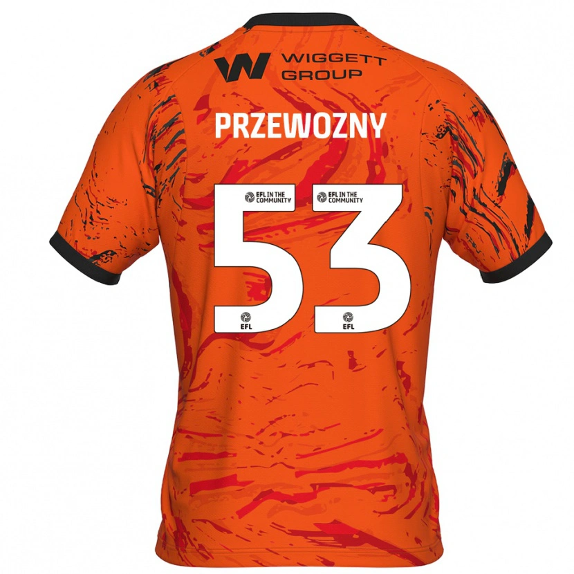 Danxen Herren Jakub Przewozny #53 Trikot Orange Schwarz Torwarttrikot 2025/26 Österreich