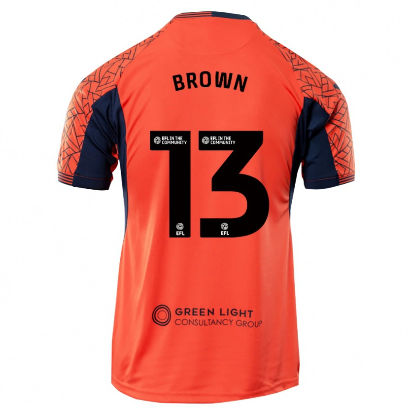 Danxen Herren Mason Brown #13 Trikot Orange Schwarz Torwarttrikot 2025/26 Österreich