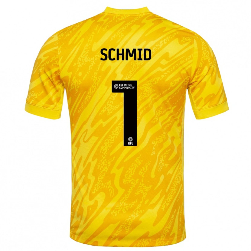 Danxen Herren Nicolas Schmid #1 Trikot Gelb Schwarz Torwarttrikot 2025/26 Österreich