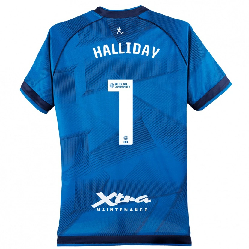 Danxen Herren Joel Halliday #1 Trikot Blau Weiß Torwarttrikot 2025/26 Österreich