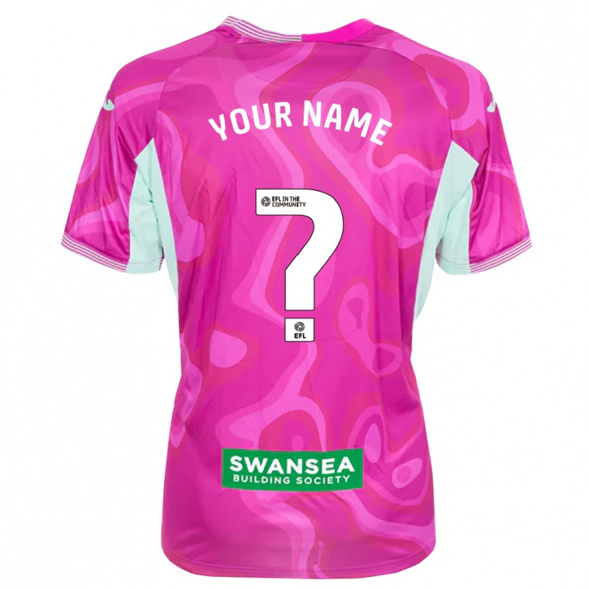 Danxen Herren Swansea City Trikot Magenta Weiß Torwarttrikot 2025/26 Österreich