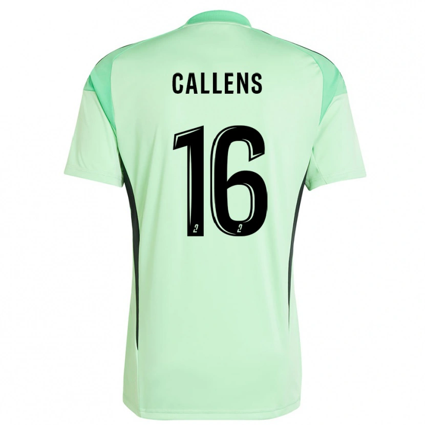 Danxen Herren Thomas Callens #16 Trikot Hellgrün Schwarz Torwarttrikot 2025/26 Österreich