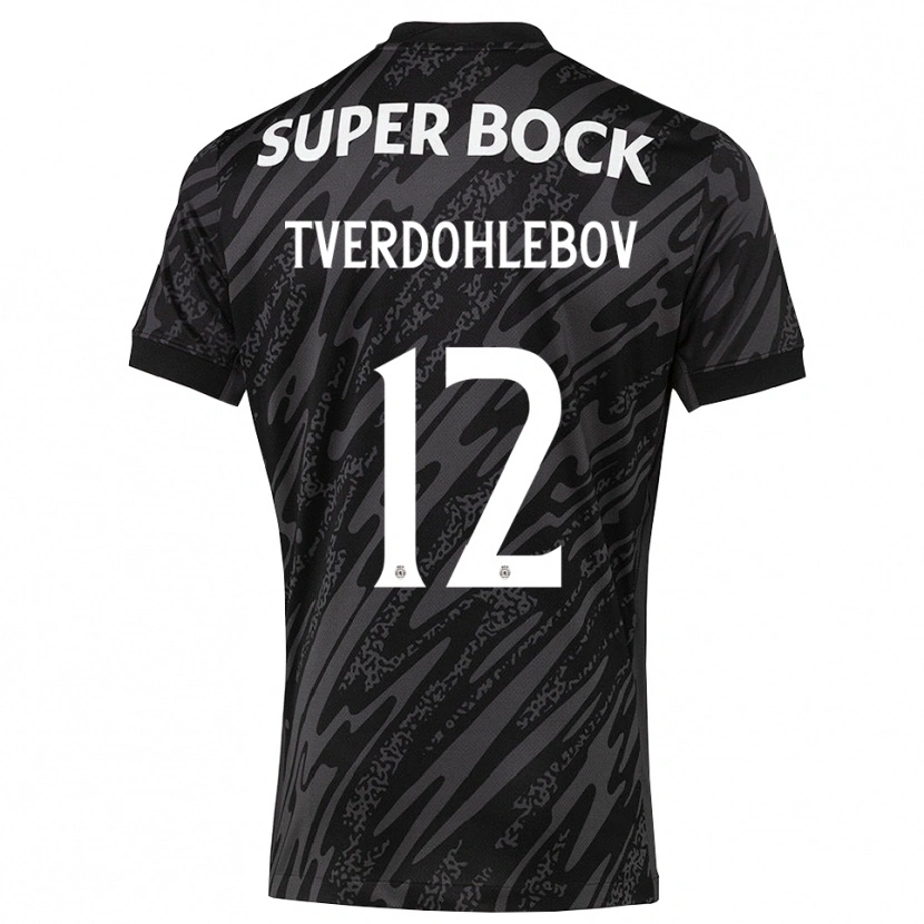 Danxen Herren Alex Tverdohlebov #12 Trikot Grau Schwarz Weiß Torwarttrikot 2025/26 Österreich