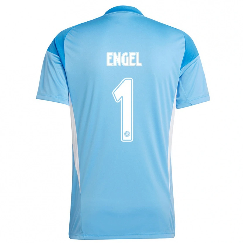 Danxen Herren Mark Engel #1 Trikot Hellblau Weiß Torwarttrikot 2025/26 Österreich