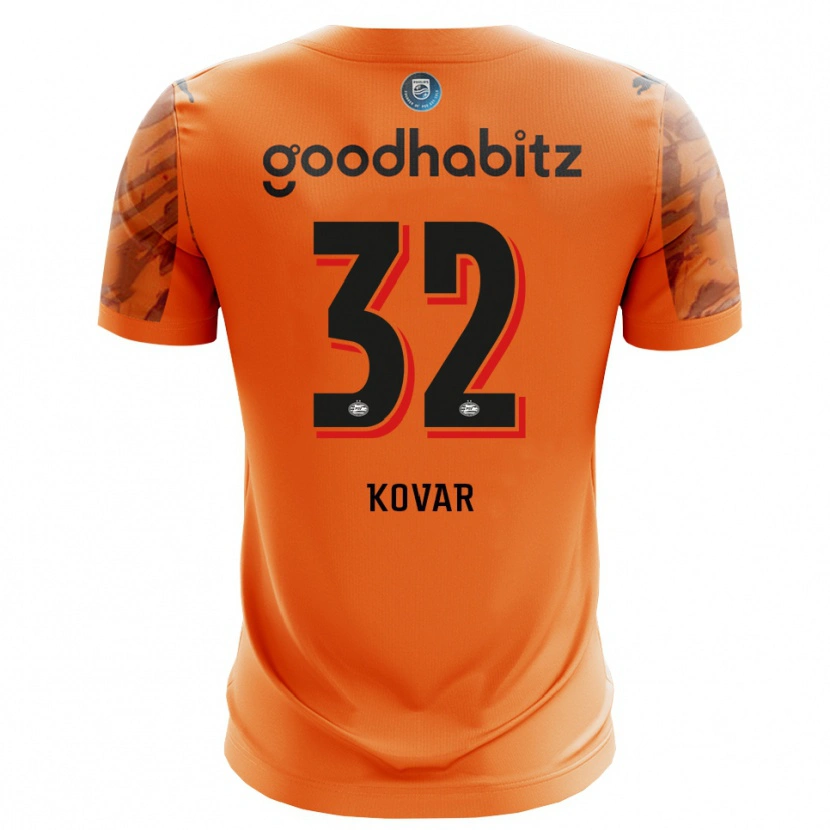 Danxen Herren Matej Kovar #32 Trikot Orange Schwarz Torwarttrikot 2025/26 Österreich