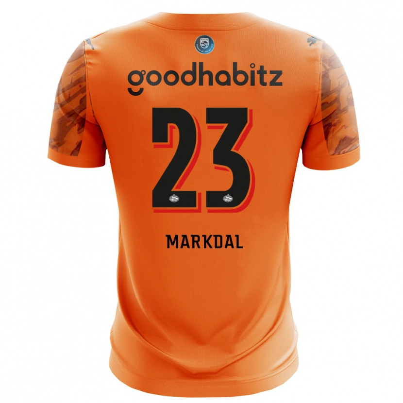 Danxen Herren Mikkel Markdal #23 Trikot Orange Schwarz Torwarttrikot 2025/26 Österreich