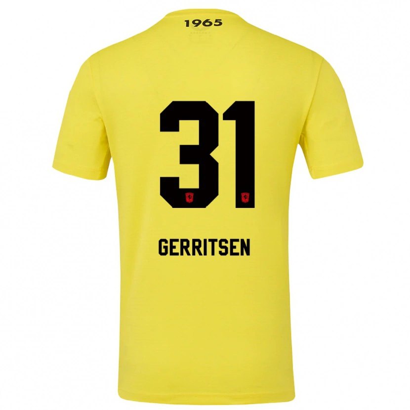 Danxen Herren Yannick Gerritsen #31 Trikot Gelb Schwarz Torwarttrikot 2025/26 Österreich