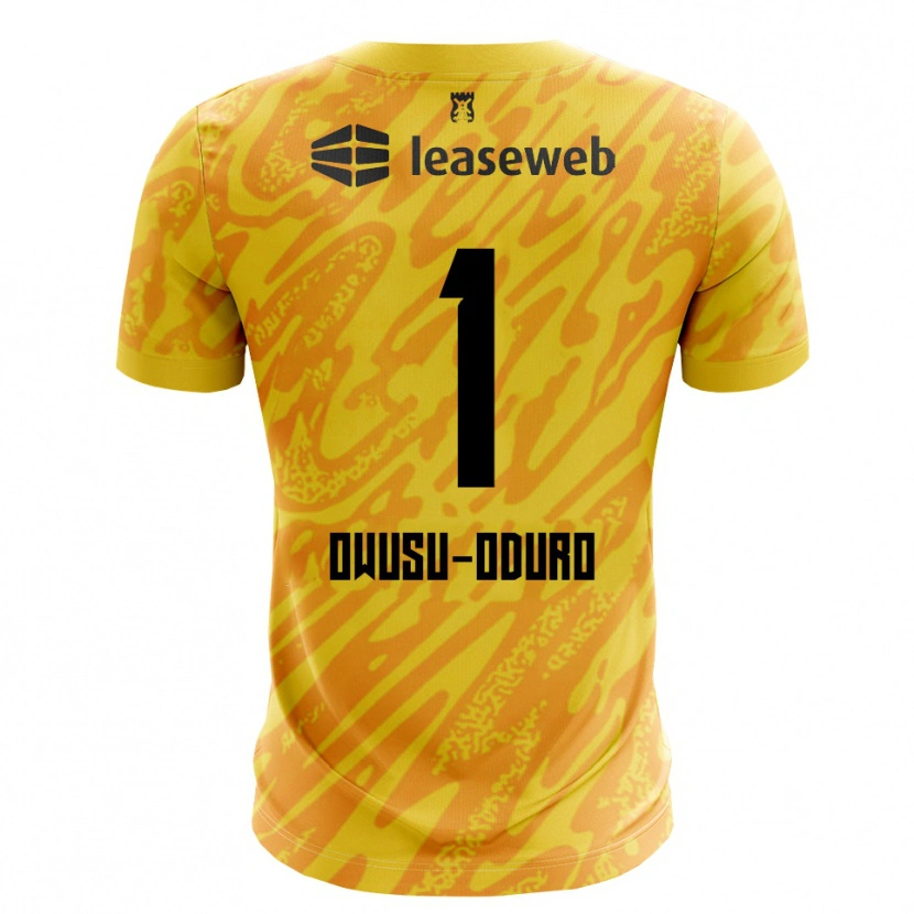 Danxen Herren Rome Jayden Owusu-Oduro #1 Trikot Orange Gelb Schwarz Torwarttrikot 2025/26 Österreich