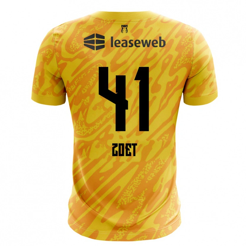 Danxen Herren Jeroen Zoet #41 Trikot Orange Gelb Schwarz Torwarttrikot 2025/26 Österreich