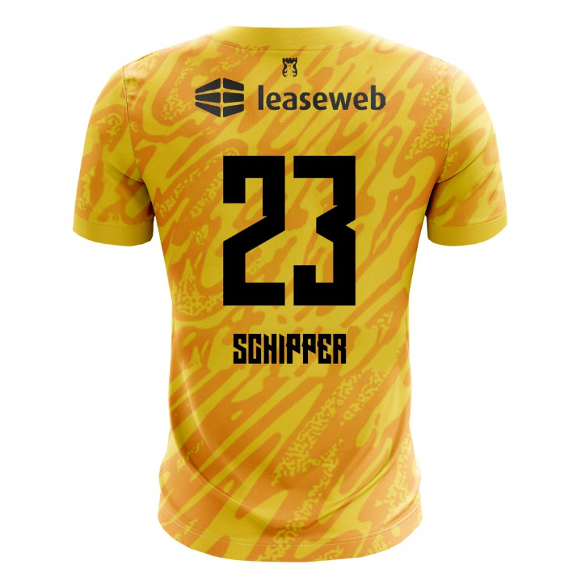 Danxen Herren Jur Schipper #23 Trikot Orange Gelb Schwarz Torwarttrikot 2025/26 Österreich