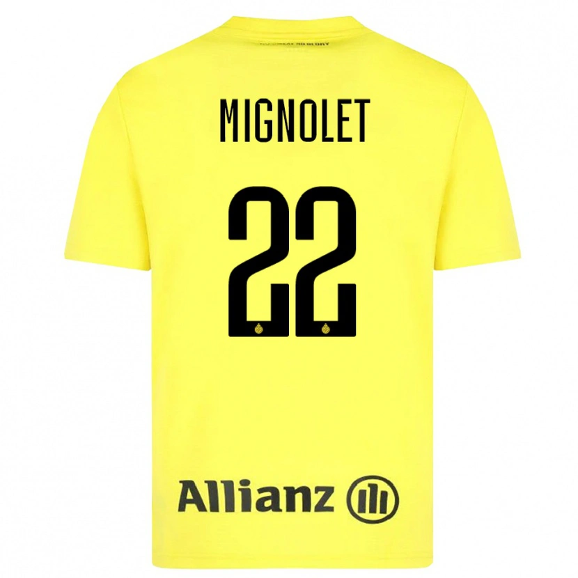 Danxen Herren Simon Mignolet #22 Trikot Gelb Schwarz Torwarttrikot 2025/26 Österreich