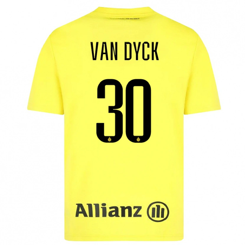 Danxen Herren Nell Van Dyck #30 Trikot Gelb Schwarz Torwarttrikot 2025/26 Österreich