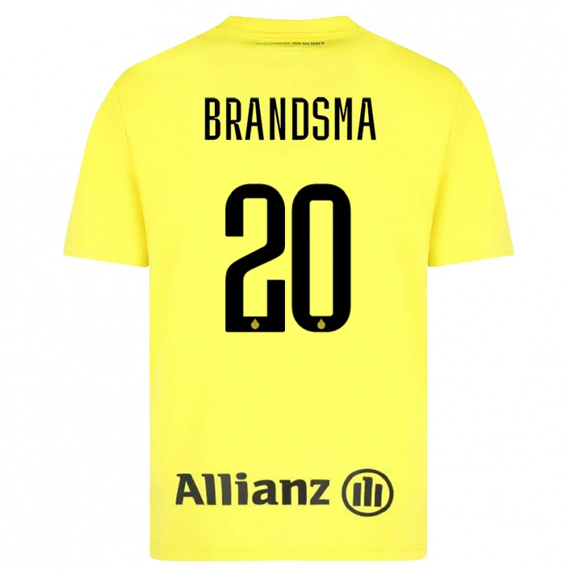 Danxen Herren Ilke Brandsma #20 Trikot Gelb Schwarz Torwarttrikot 2025/26 Österreich