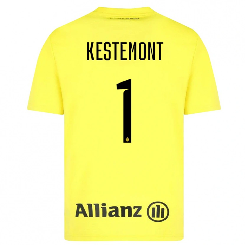 Danxen Herren Thibeau Kestemont #1 Trikot Gelb Schwarz Torwarttrikot 2025/26 Österreich