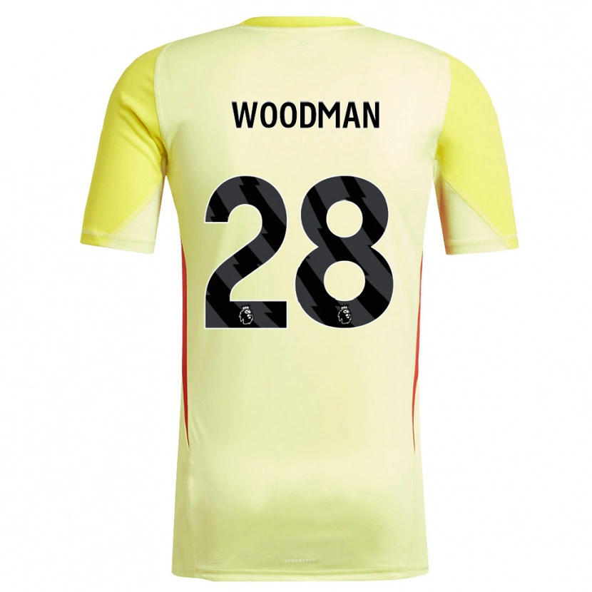 Danxen Herren Freddie Woodman #28 Trikot Gelb Rot Torwarttrikot 2025/26 Österreich