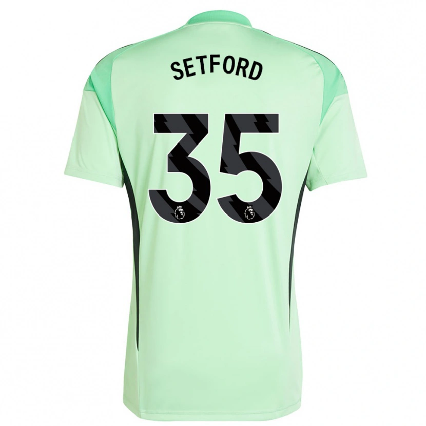 Danxen Herren Tommy Setford #35 Trikot Hellgrün Schwarz Torwarttrikot 2025/26 Österreich