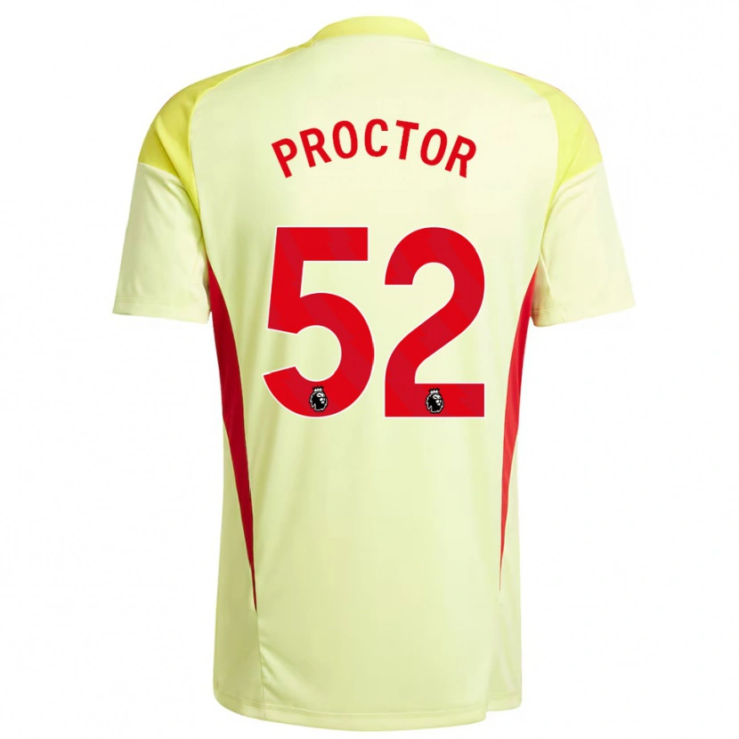 Danxen Herren Sam Proctor #52 Trikot Hellgelb Torwarttrikot 2025/26 Österreich