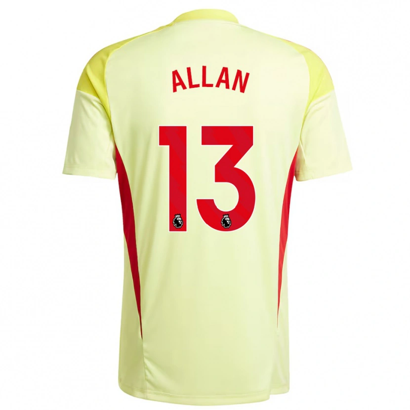Danxen Herren Jack Allan #13 Trikot Hellgelb Torwarttrikot 2025/26 Österreich