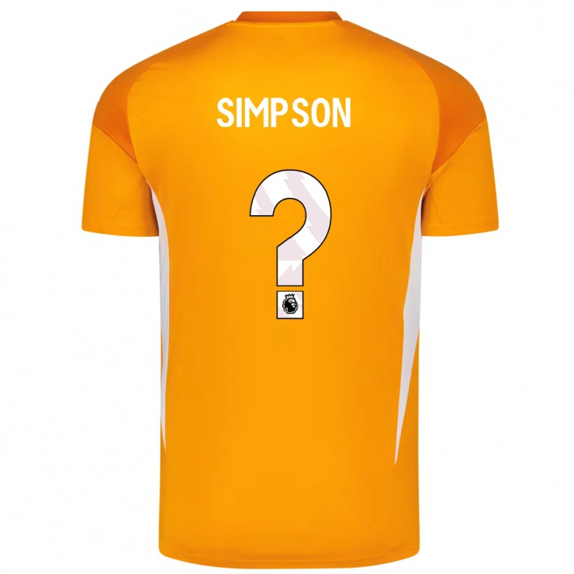 Danxen Herren Carrie Simpson #0 Trikot Orange Weiß Torwarttrikot 2025/26 Österreich