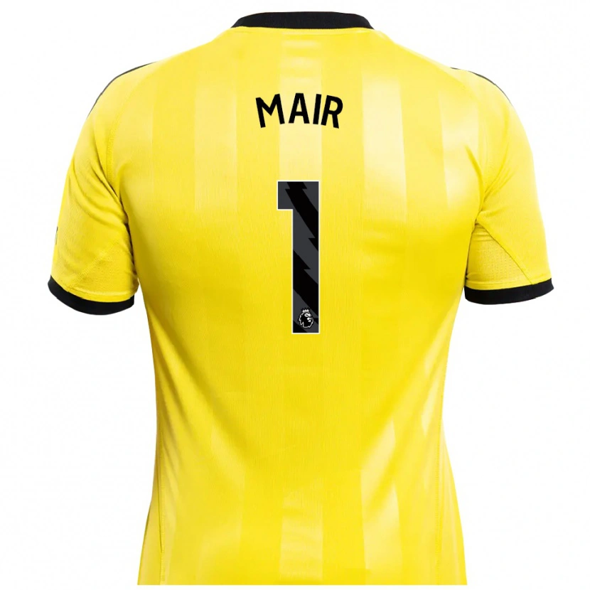 Danxen Herren George Mair #1 Trikot Gelb Schwarz Torwarttrikot 2025/26 Österreich