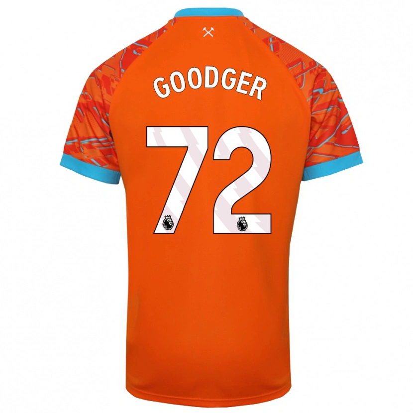 Danxen Herren Tommy Goodger #72 Trikot Orange Weiß Torwarttrikot 2025/26 Österreich