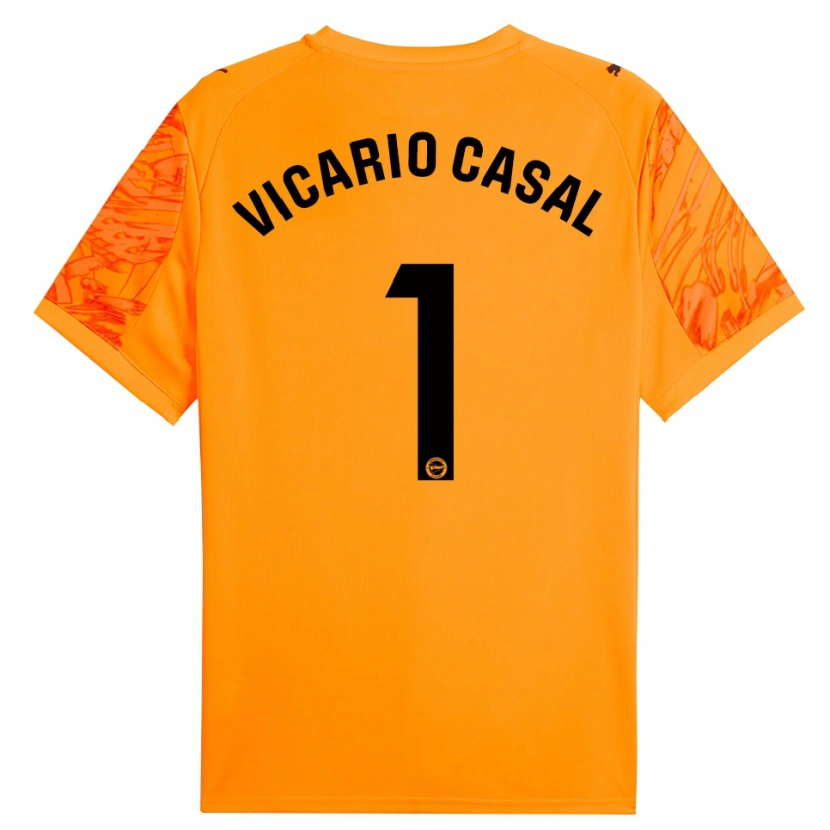 Danxen Herren Jimena Vicario Casal #1 Trikot Orange Schwarz Torwarttrikot 2025/26 Österreich