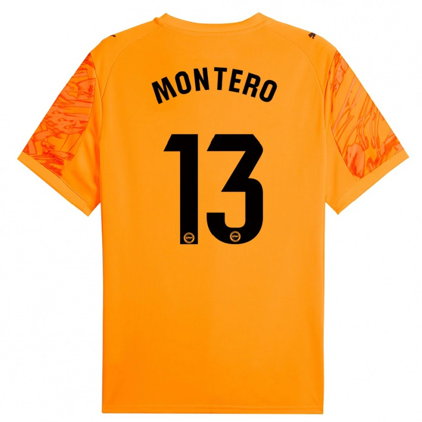 Danxen Herren Rubén Montero #13 Trikot Orange Schwarz Torwarttrikot 2025/26 Österreich
