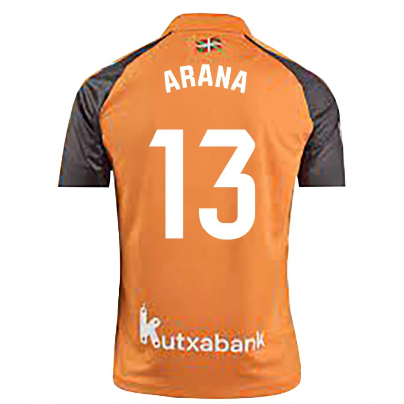 Danxen Herren Egoitz Arana #13 Trikot Schwarz Orange Torwarttrikot 2025/26 Österreich