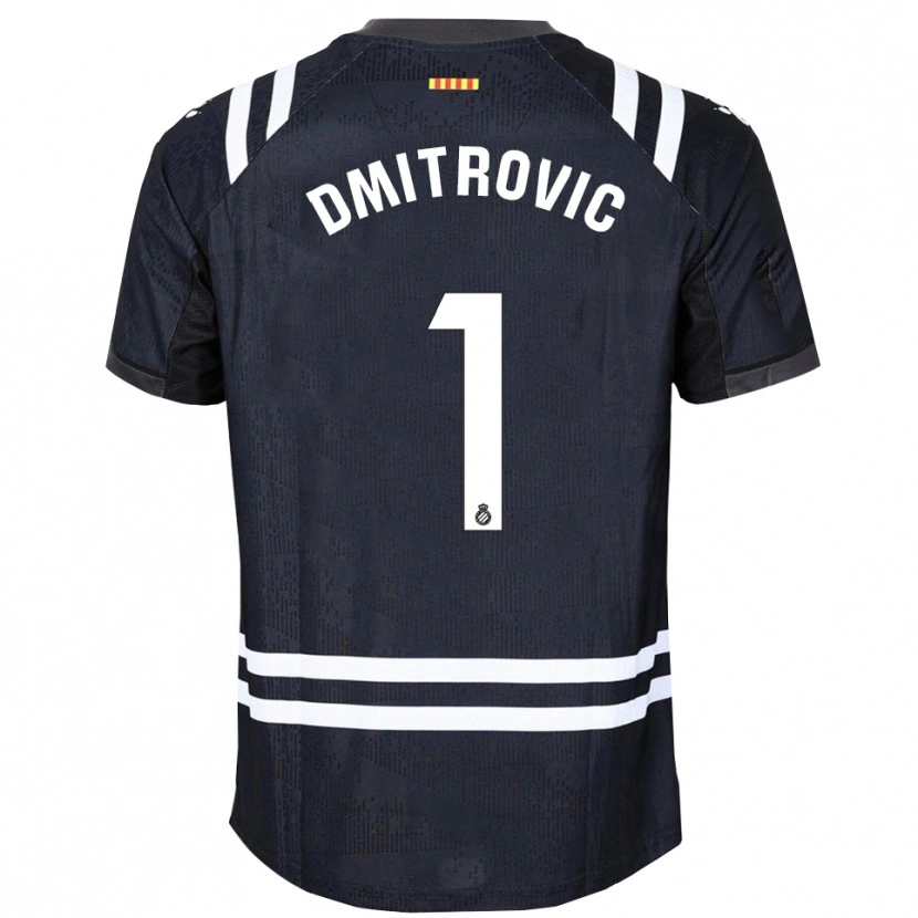 Danxen Herren Marko Dmitrovic #1 Trikot Schwarz Weiß Torwarttrikot 2025/26 Österreich