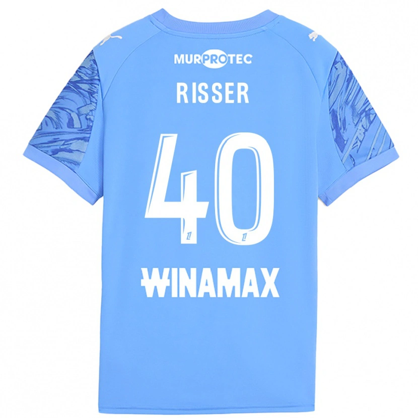 Danxen Herren Robin Risser #40 Trikot Hellblau Weiß Torwarttrikot 2025/26 Österreich